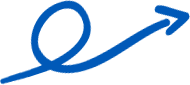 Curly blue arrow
