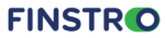 Finstro logo with navy blue font, green-accented o, on a white background.